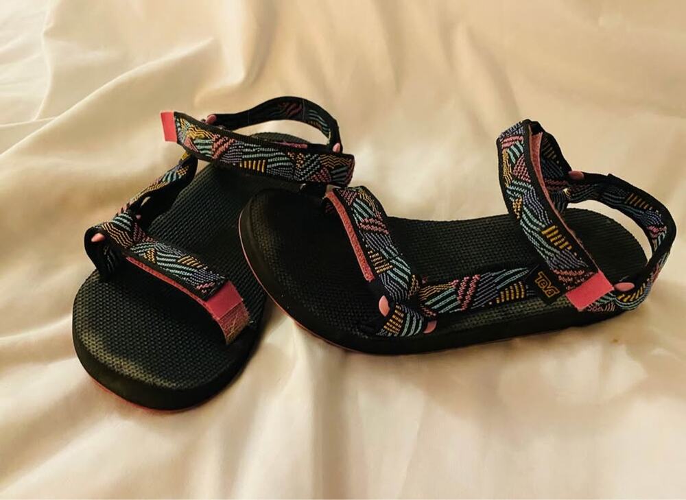 Teva Kids Black Multicolor Sport Sandals Size 3